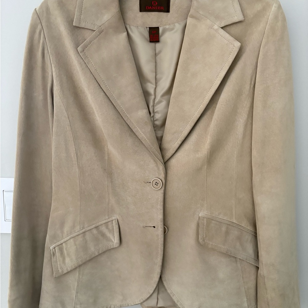Danier Beige Suede Blazer
